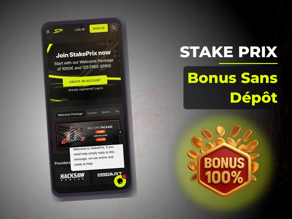 Stake Prix - Bonus Sans Dépôt