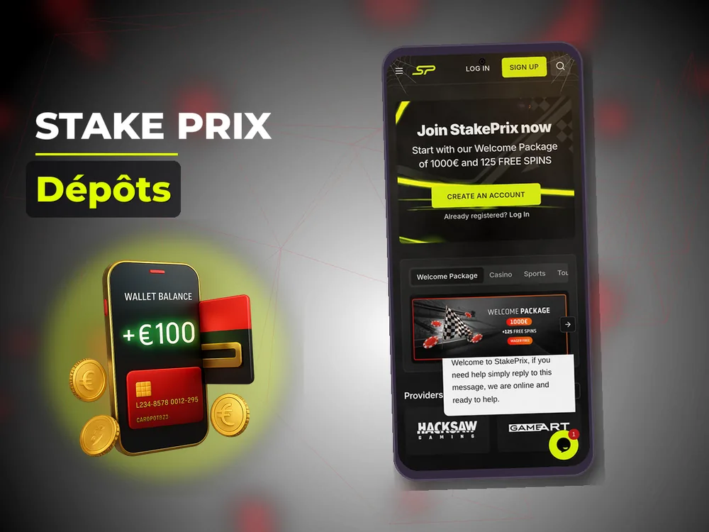 Stake Prix - Dépôts