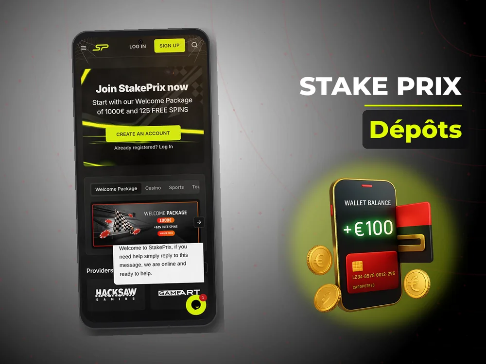 Stake Prix - Dépôts